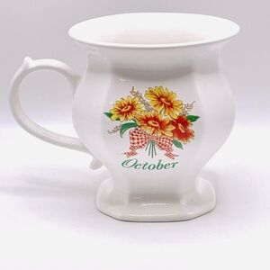 Avon Flower Of The Month Mug October w/box, Unused